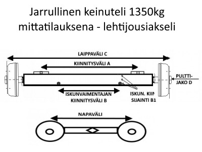 Jarrullinen keinuteli 1350kg mittatilauksena